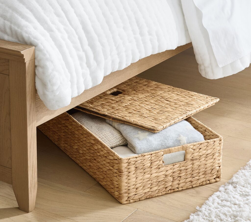 under bed storage basket pottery barn kids 